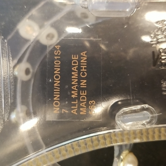 💕STEVE MADDEN💕 Nonii Clear Embelished Sandals ~ Clear 7 NWT - Picture 7 of 8